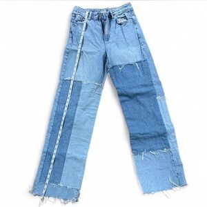 GARAGE Multi-Blue Straight Leg Jeans